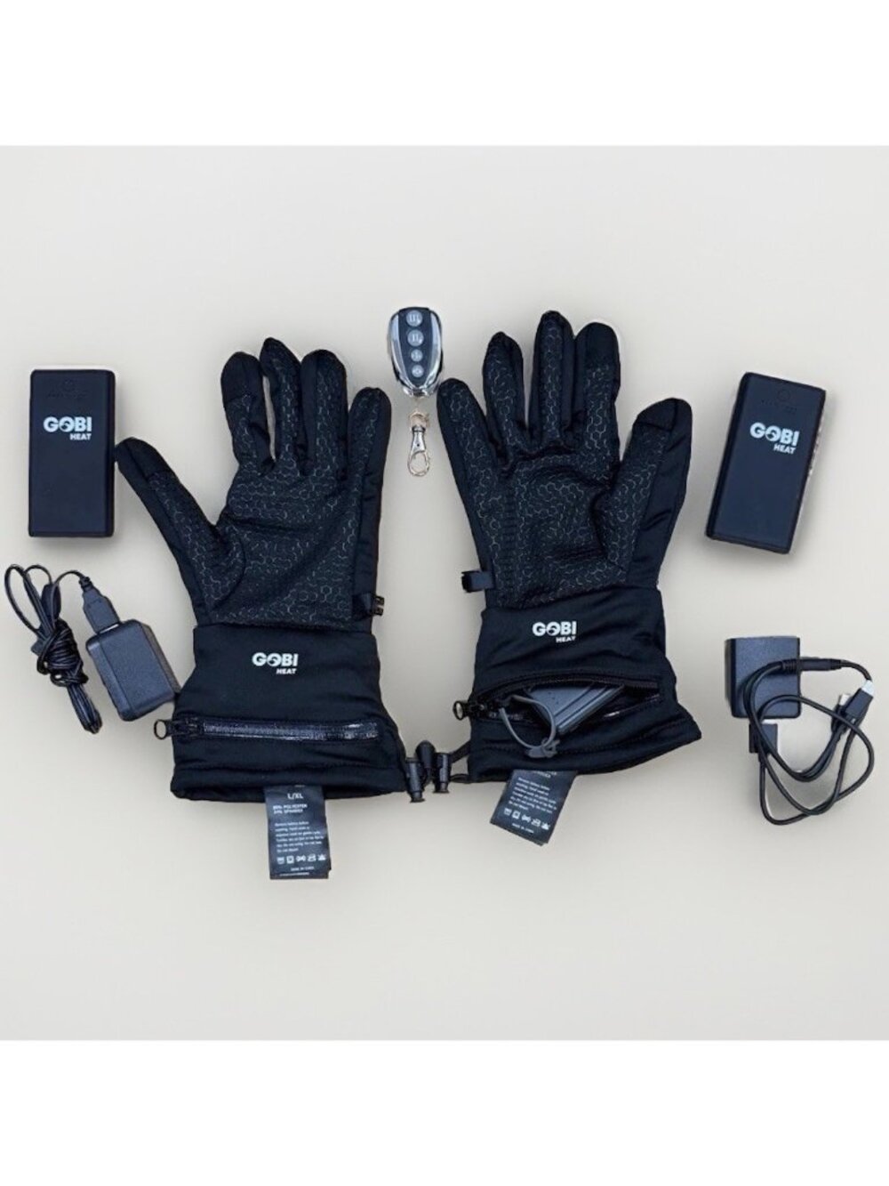 Gobi Heat Stealth 2 Heated Gloves Liners Battery Power Packs size L/XL 3 Levels